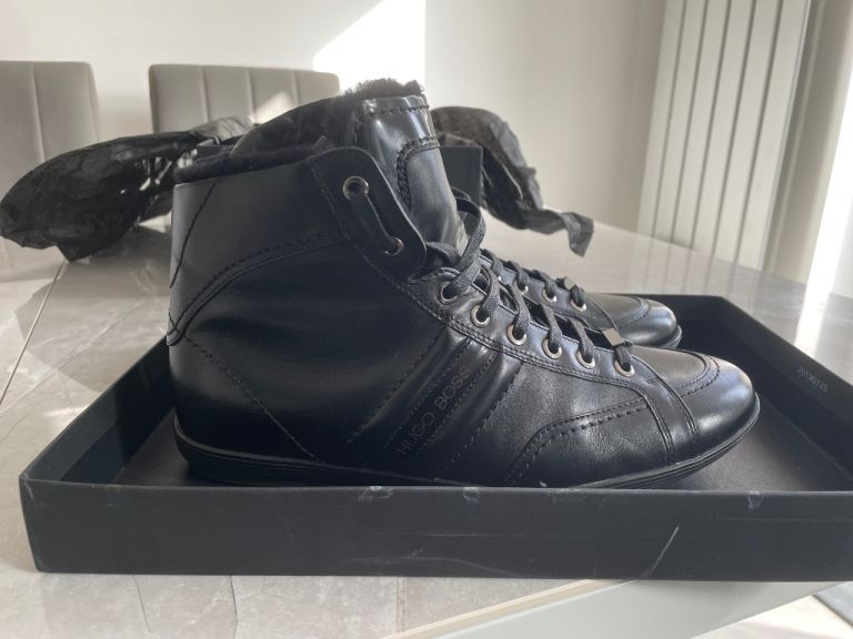 HUGO BOSS BLACK HI TOPS DISCONTINUED NOS UNWORN NEW