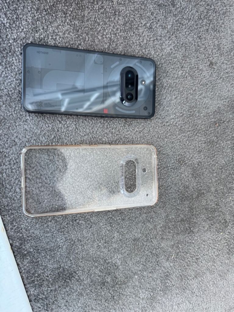 Nothing Phone 3A Black with Clear Case – Good Condition