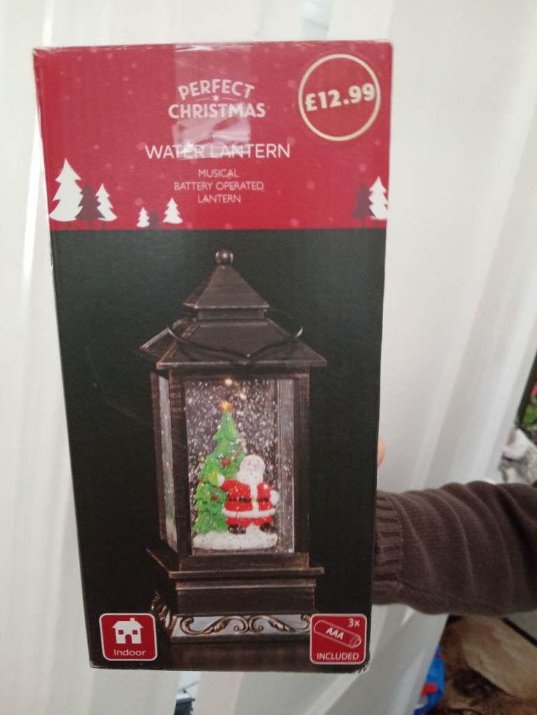New Perfect Christmas Water Lantern & Novelty Snow Spinner