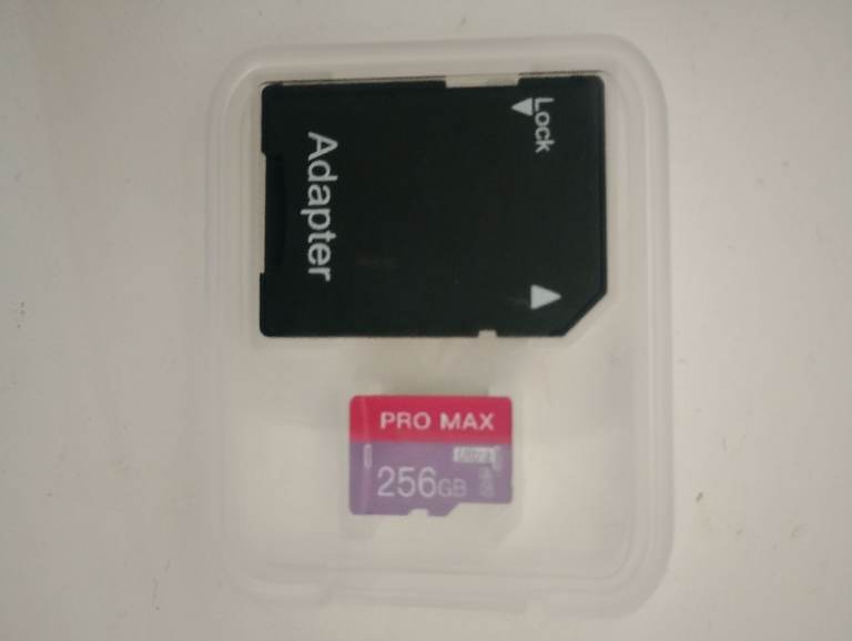 PRO MAX 256GB Micro SD Card with SD Adapter – New