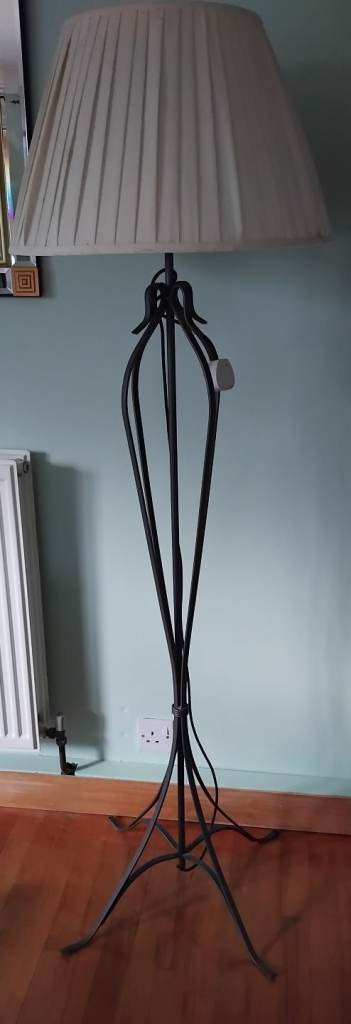 Metal standard lamp
