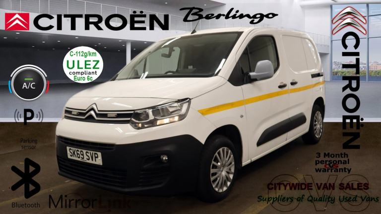 2019 Citroen Berlingo 1.5 BlueHDi 650Kg Enterprise 75ps NO VAT PANEL VAN Diesel Manual