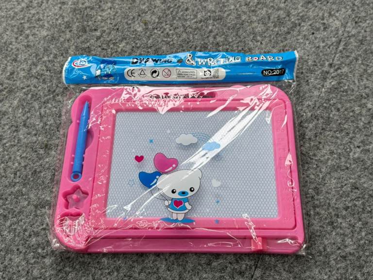 Kids Magnetic Drawing & Writing Board with Pen – Reusable Educational Toy 