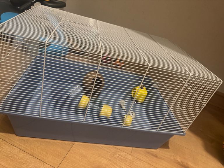 Large hamster cage and accessories 