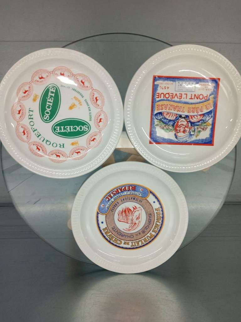 Antique French Cheese Plates 