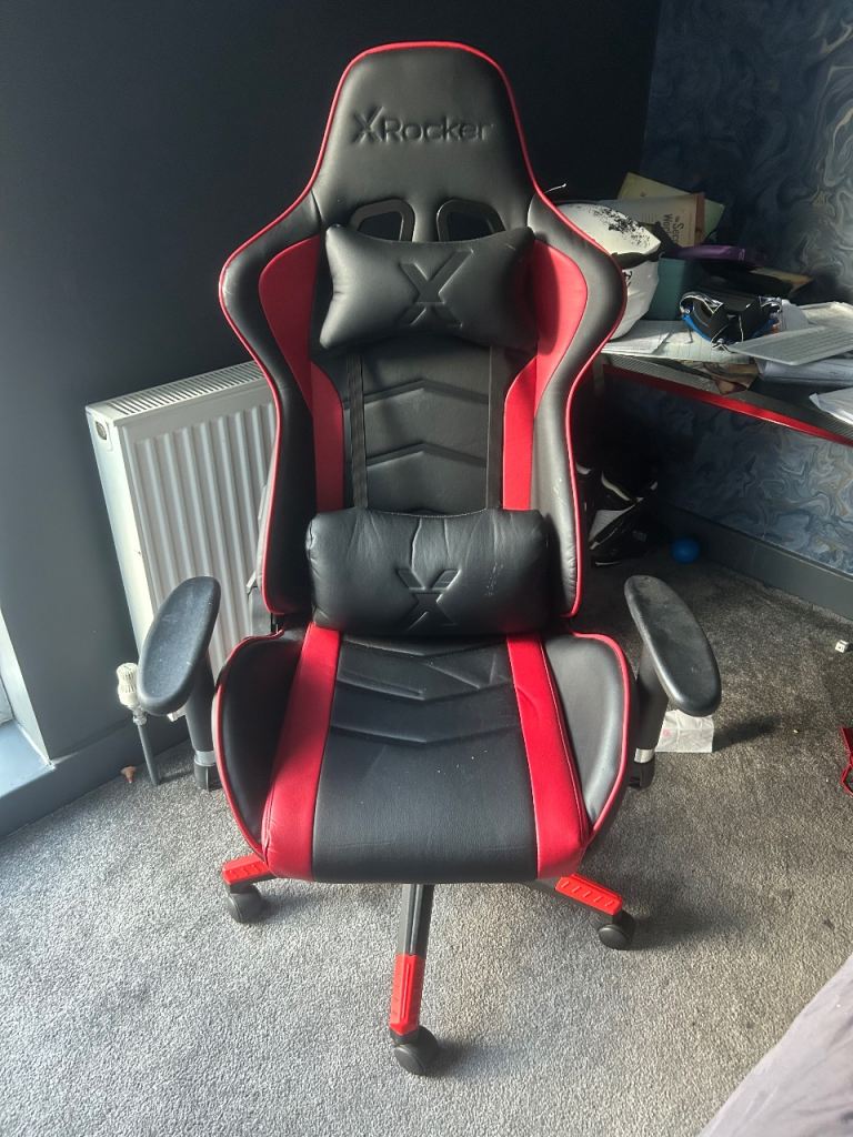 X rocker gaming table and chair