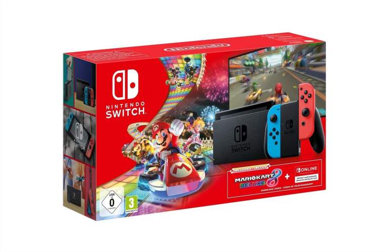 Nintendo Switch Console with Mario Kart 8 Deluxe Bundle - NEW