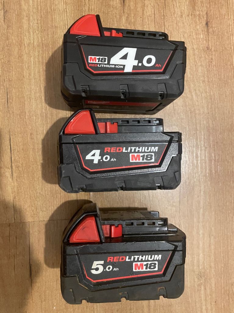 milwaukee Faulty batteries 