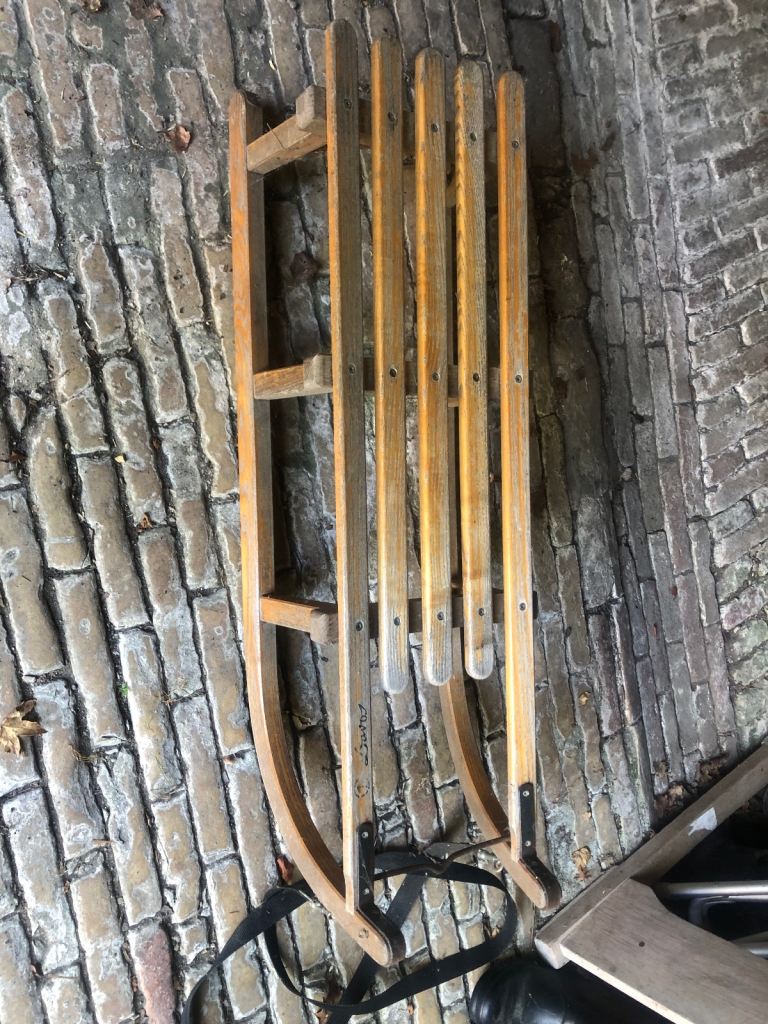 image for Davos Classic wooden sledge 