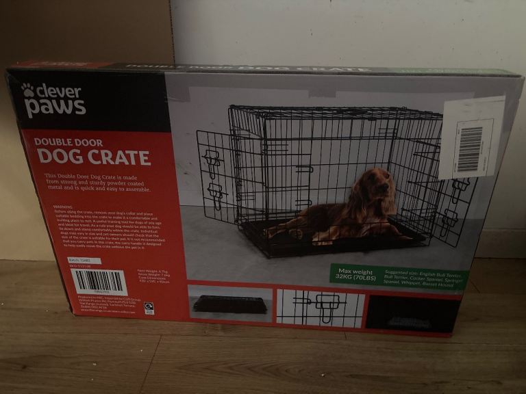 Medium sized dog cage - Brand new unopened 