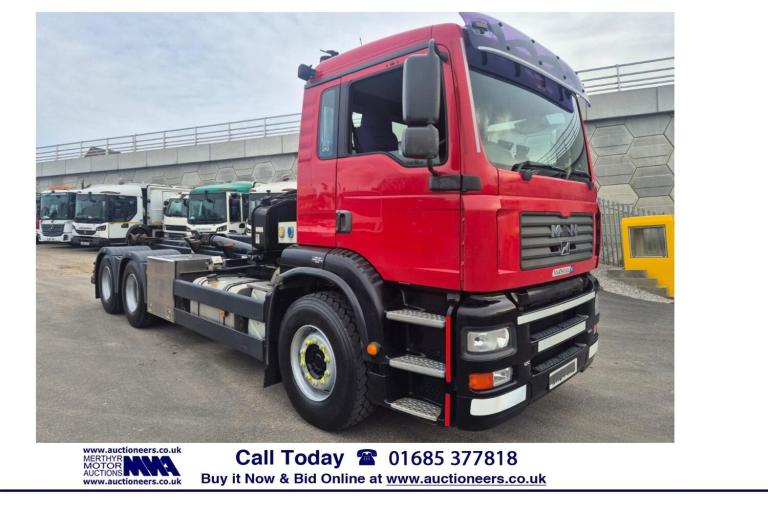 2004 MAN TG-A 26.363 MSV 6X4 AUTO 26 TON MULTI LIFT HOOK LOADER -------------------------  Diesel...
