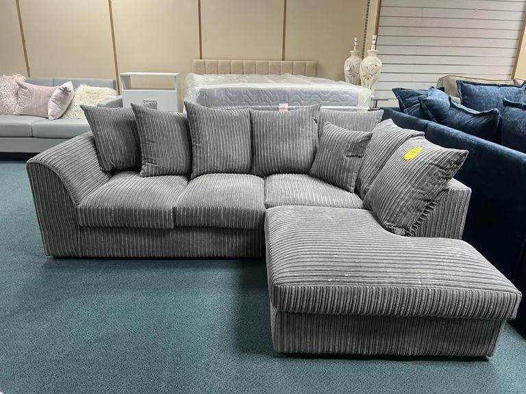 New Dylan Corner Sofa Grey Color Brand New Cash On Delivery Order Now Free Home Delivery 🚛📢