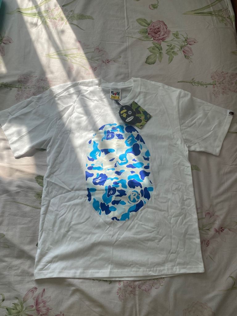 BAPE A Bathing Ape T-Shirt – White, Small, New with Tags