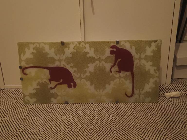 Ikea Vintage Gyllen Wall Lamp with Monkey Design 