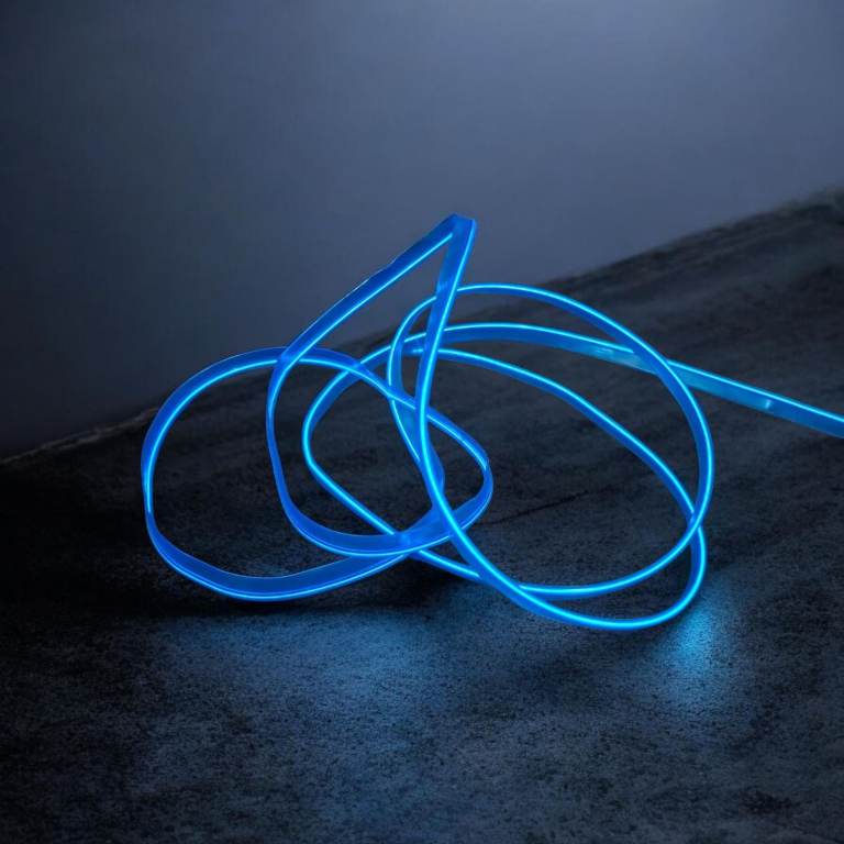 New Blue USB EL Wire – Flexible Neon Light Strip