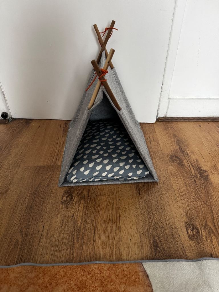 Small Grey Pet Teepee