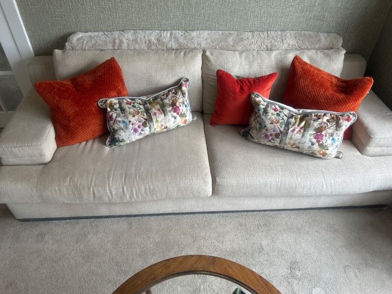 Large 3 seater sofa by time and tide. 