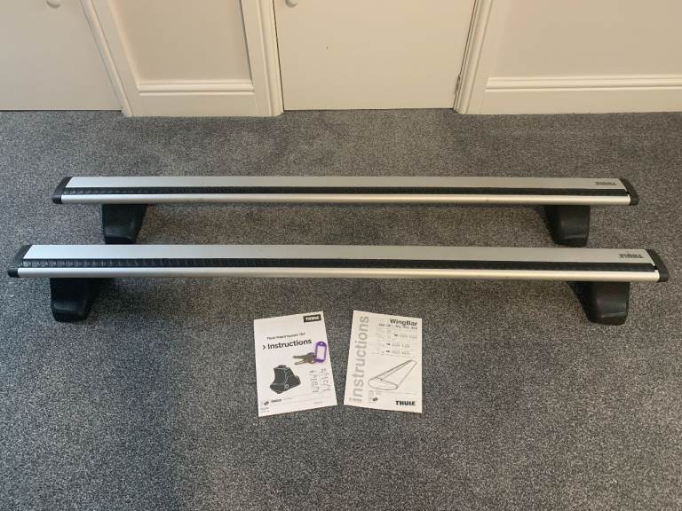 Thule 969 Rapid System Wing Bar Roof Bars 127cm Length and 754 Footpack