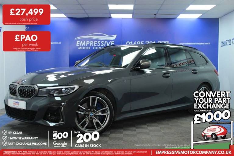 2020 69 BMW 3 SERIES 3.0 M340I TOURING 5DR PETROL AUTO XDRIVE EURO 6 (S/S) (374 