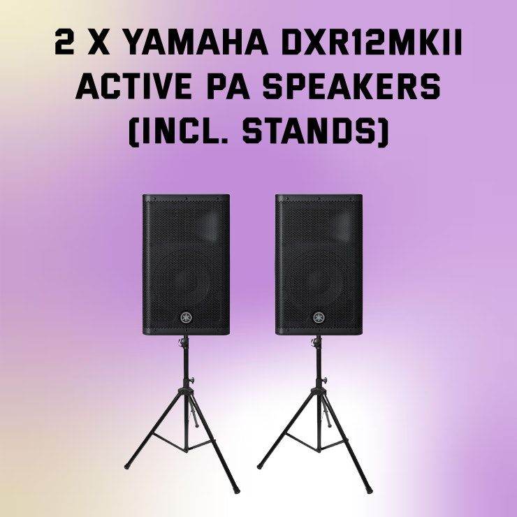 [FOR HIRE] 2 x Active Yamaha PA Speakers (1100W)