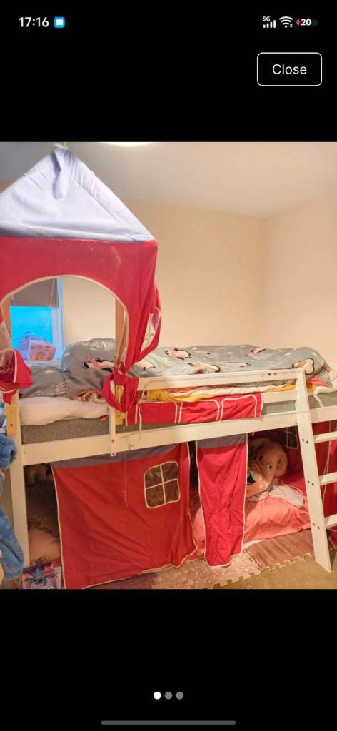 Free Kids Mid Sleeper with slide