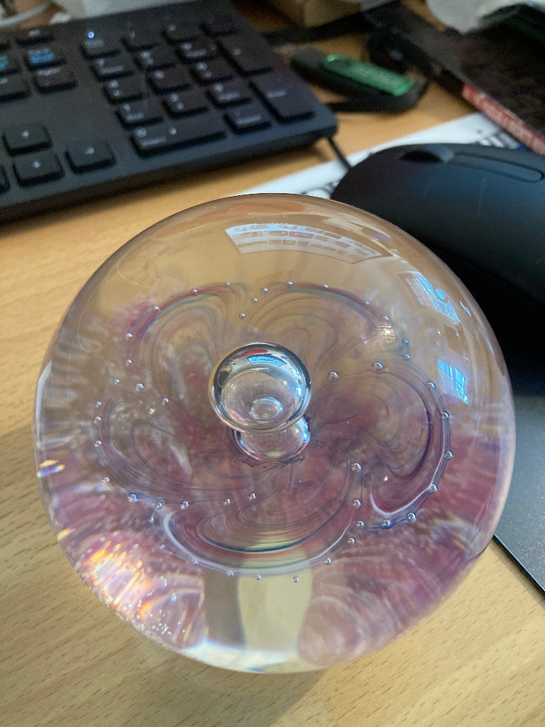 Limited edition 1988 Selkirk glass paperweight