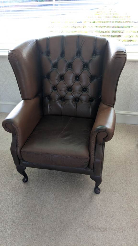 Chesterfield wing back chair