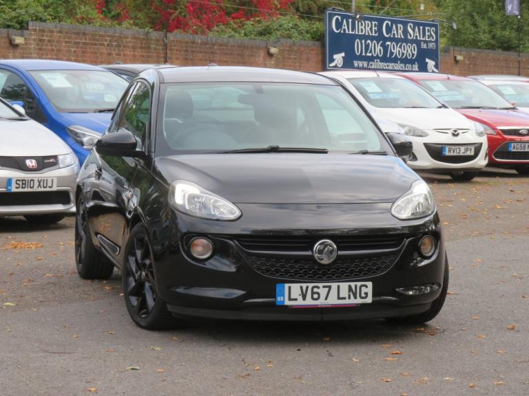 2017 Vauxhall ADAM 1.2i Energised 3dr Black HATCHBACK Petrol Manual