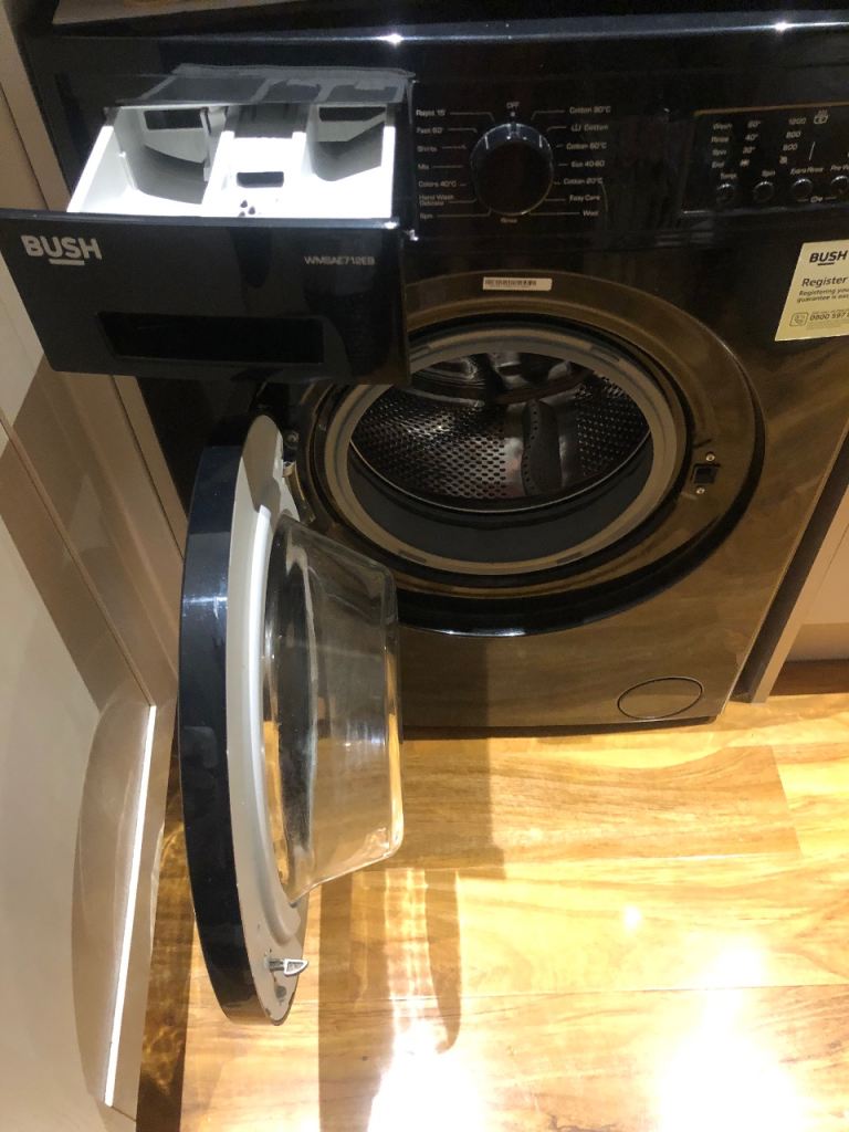 Must sell ASAP due to moving. Bush Washing Machine - Black, Good Condition
