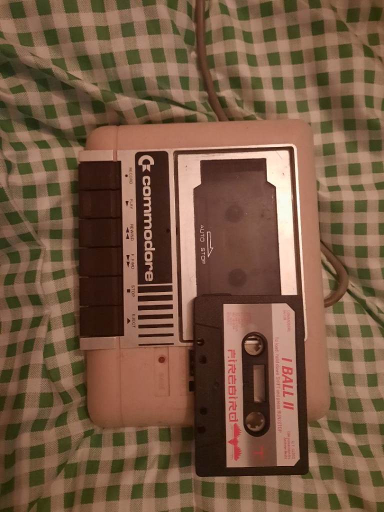 Commodore Datasette C2N Cassette Drive with I Ball II Game
