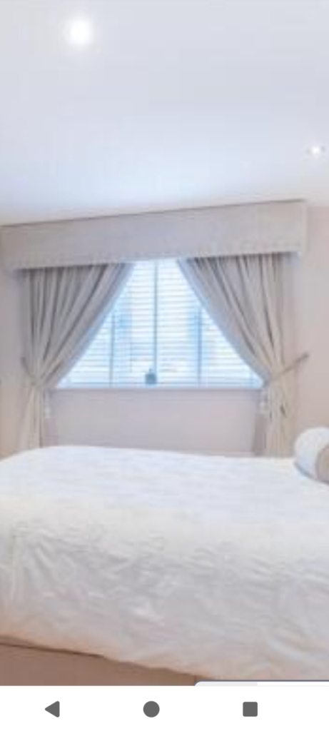 Cream Curtains and PelmWindow – Good Condition