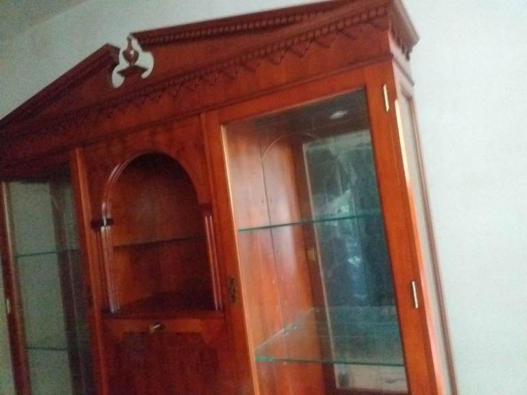Yew Display Cabinet