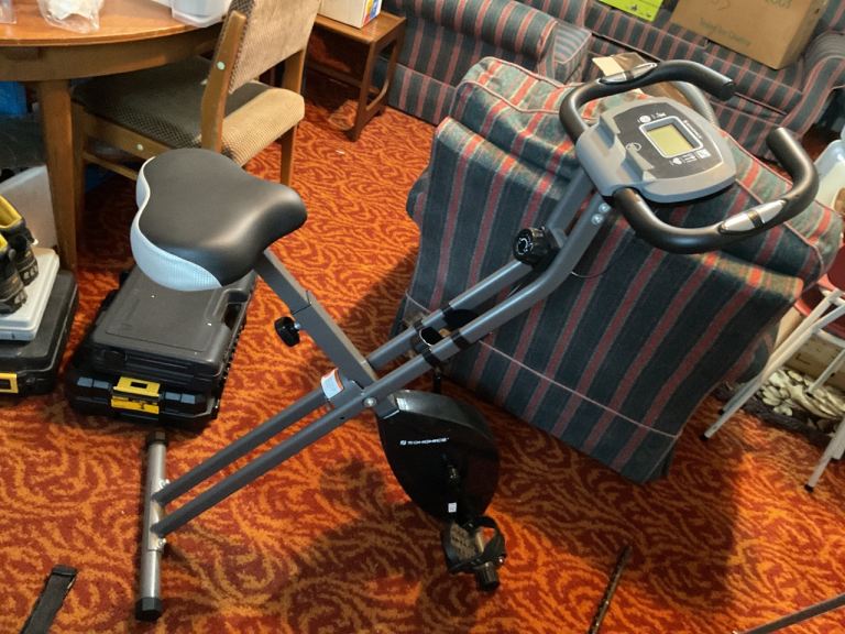 Folding Exercise Bike – Grey, Good Condition