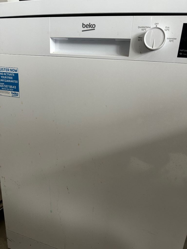 New Beko Full Size Dishwasher - White, DVN04x20W Model