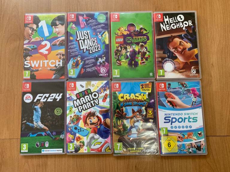 Nintendo Switch Games, FC24, Mario Party, Just Dance & More
