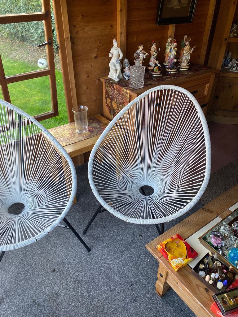 retro Garden egg chairs excellent condition can deliver locally