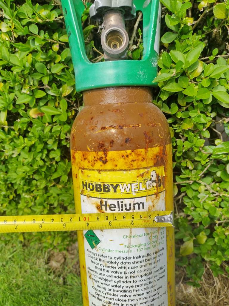 Welding gas cylinder, empty