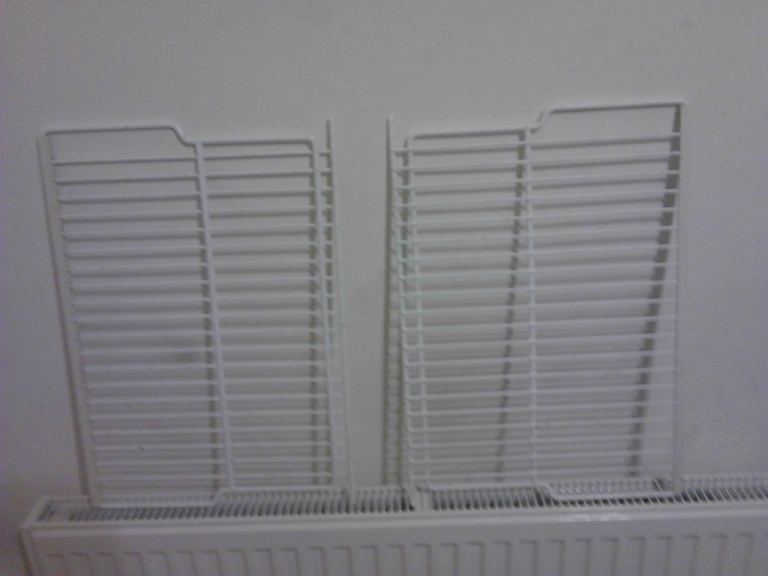 Two rack shelves from fridge