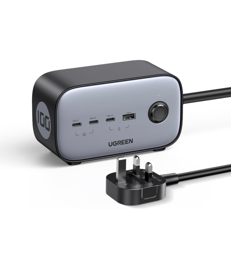UGREEN DigiNest pro GaN USB C Charger, 100W Laptop & 2 Way Wall Plug Extension 