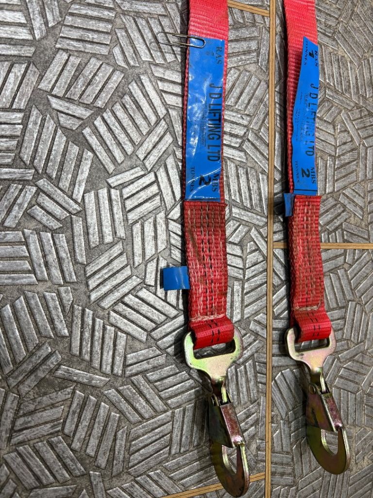 Sort of Lifting straps x 2 Length 10ft Fall Prevention use only. Ex. Cond. 