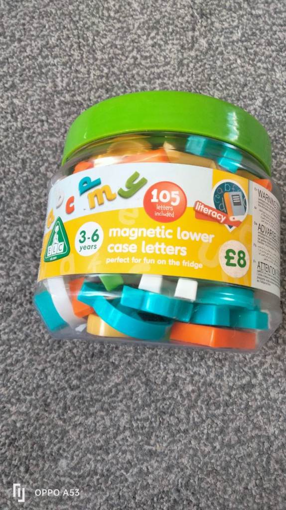 ELC Magnetic Lowercase Letters – 105 Pieces, As Good As New
