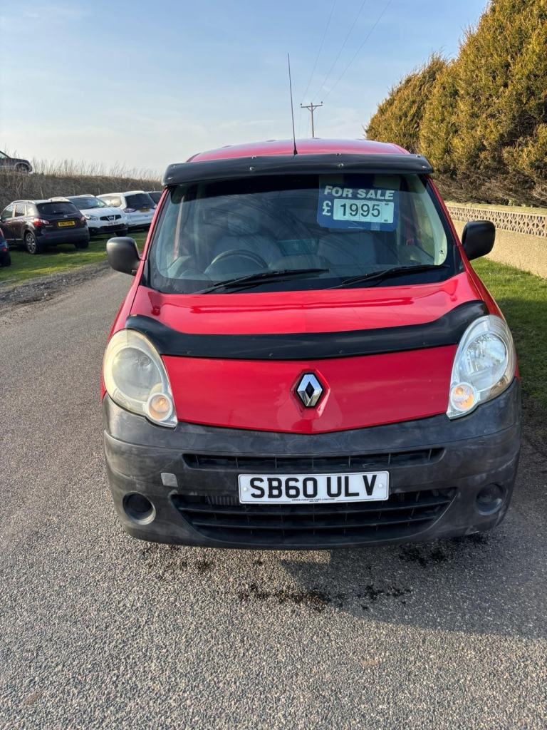 2010 60 Renault Kangoo Van DCI170 1.5 Diesel Red NO VAT MOT 12/2026.