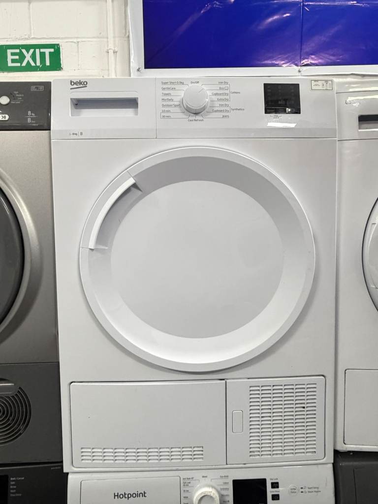 Beko 8 kg Condenser Tumble Dryer – White