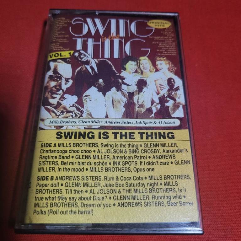 VARIOUS ARTISTS Swing is the Thing Vol 1 Cassette Tape Jazz Excellent Condition a11