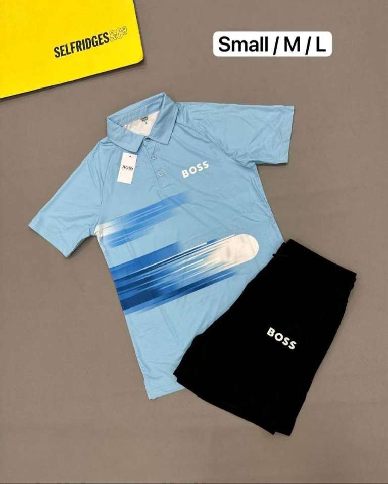 Boss t shirt and shorts pre loved 