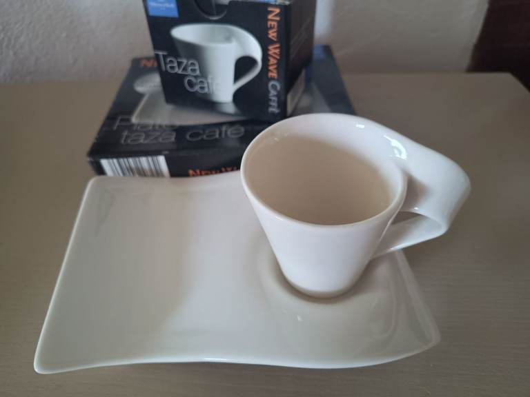 VILLEROY  & BOCH  NEW WAVE CAFFE ESPRESSO X  6 SETS ( cups & saucers) NEW IN BOXES