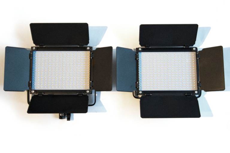 GVM 880RS RGB LED Video/Photo Lights With Stands & Carry Case