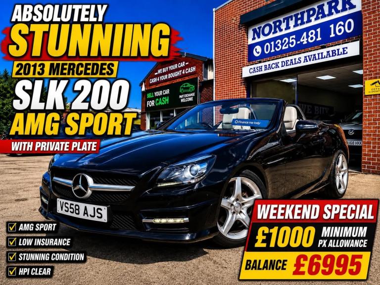 2013 Mercedes-Benz SLK SLK 200 BlueEFFICIENCY AMG Sport 2dr Sports Petrol Manual