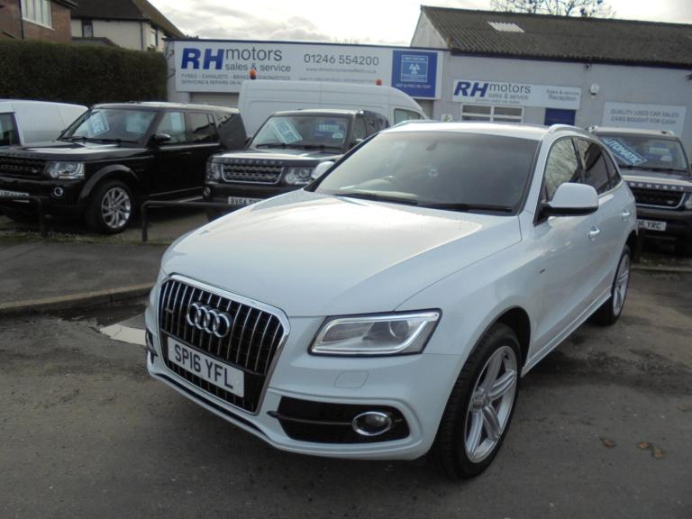 2016 Audi Q5 2.0 TDI [190] Quattro S Line Plus 5dr White Black Leather Manual  ESTATE Diesel Manual