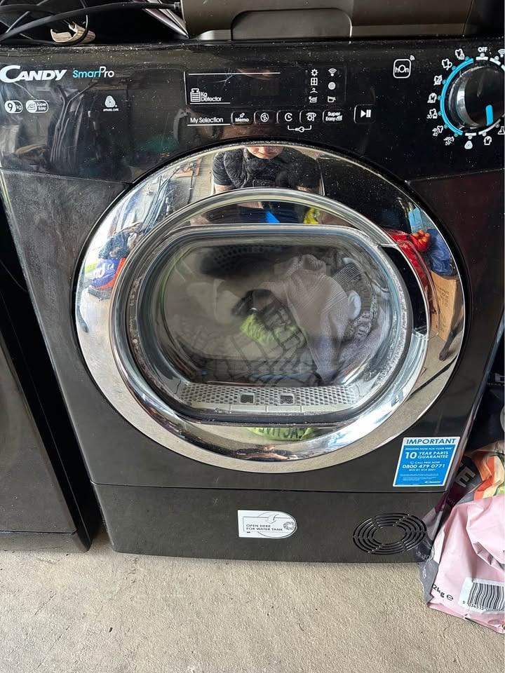 Candy Smart Pro 9KG Black Tumble Dryer
